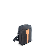 Shoulder Bag Nylon with Leatherette Trim