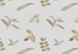 Assorted Leaves Pattern Off-White BG Seamless (WA - 1213639)