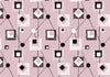 Squares and Circles Pattern Pink BG Seamless (WA-KAT0028)