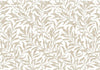 Continuous Gray Leaves White BG Seamless (WA - 496135)