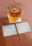 Alpha Square Cup Coasters - Fully Customizable Printing