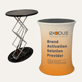 Hydraulic Pop Up Counter Tension Fabric Oval