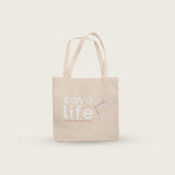 Canvas Tote with Spot Graphics