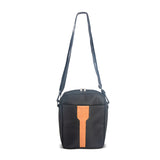 Shoulder Bag Nylon with Leatherette Trim