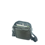 Shoulder Bag Nylon with Leatherette Trim