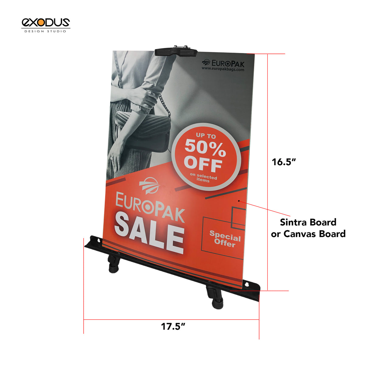 Retractable Easel Stand for Display or Painting Exodus Design Studio