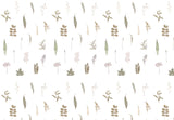 Leaves and Branches Pattern White BG Seamless (WA - 1213621)