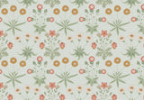 Red and Orange Flowers Light Green BG Seamless (WA - RP495923)